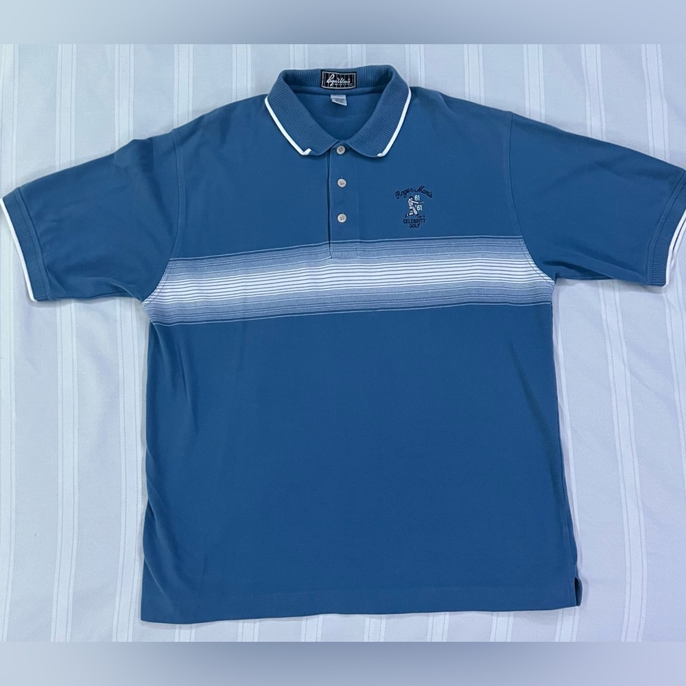 Vintage 90s Roger Maris Celebrity Golf “61 in ‘61” Cotton Polo Shirt (Size XXL)